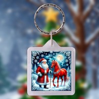 Поздравление с НГ 2026 - конь и дед мороз